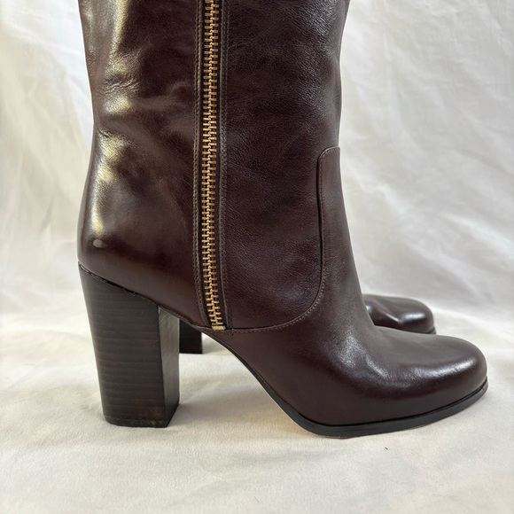 Michael Kors Knee High Tall Leather Boots - Picture 3 of 14